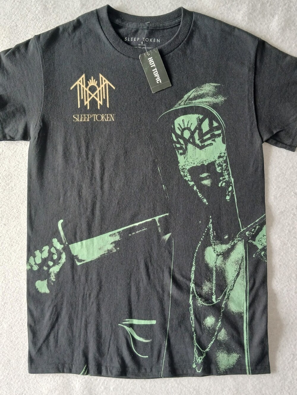 New Sleep Token Black Short-Sleeve Tee Green Vessel Even In Arcadia 100% Cotton